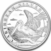 Barbados: Caribbean Pelican 1 uncja Srebra 2023