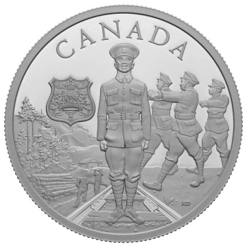 Canada: Commemorating Black History - No. 2 Construction Battalion $20 Srebro 2023 Proof