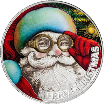 Srebrna Moneta Santa Claus 1/2 uncji Srebra 2025 Prooflike