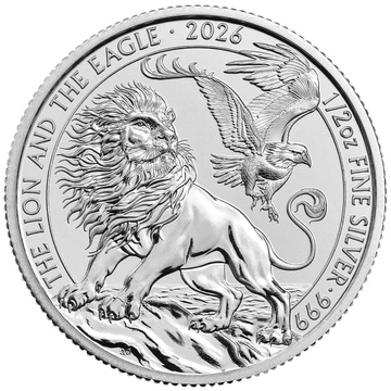 The Lion and The Eagle 1/2 uncji Srebra 2026