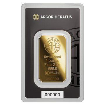 Sztabka Złota Argor-Heraeus 1 uncja