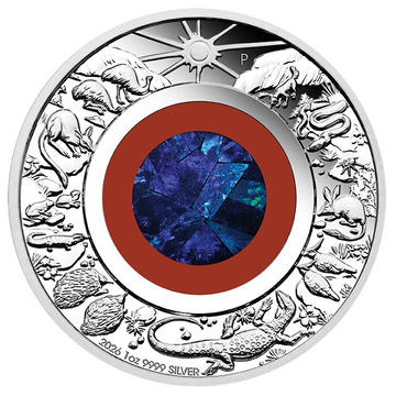 Wonders of Australia: The Outback 1 uncja Srebra 2026 Opal Proof