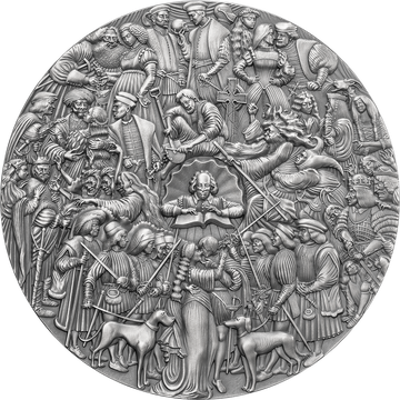 Kamerun: William Shakespear 5 oz Srebro 2023 Antique Finish