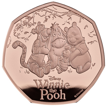 Złota Moneta 100 lat Kubusia Puchatka – Przyjaźń 50p 2026 Proof