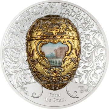 Mongolia: Peter Carl Fabergé – Peter the Great pozłacany 2 uncje Srebra 2026 Proof