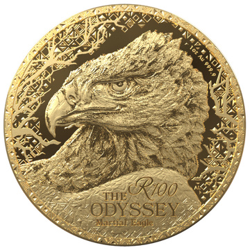 Złota Moneta The Odyssey of the Sky - Martial Eagle 1 uncja Złota Proof 2026