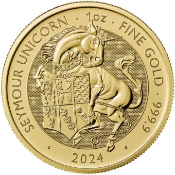 The Royal Tudor Beasts: The Seymour Unicorn 1 uncja Złota 2024