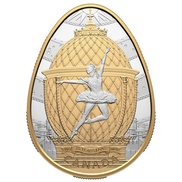 Srebrna Moneta 75th Anniversary of The National Ballet of Canada pozłacana 1 uncja Srebra 2026 Proof