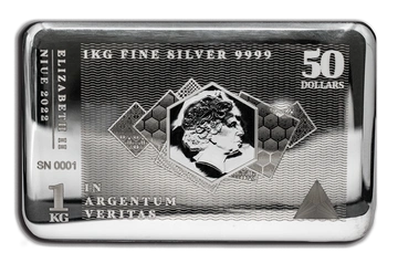 Sztabko Moneta Niue: Silver Note Coinbar 1000 gramów Srebra 2022