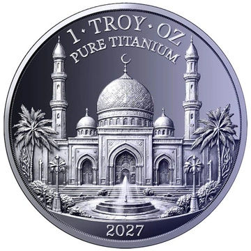Tytanowy Medal Shahada Mosque 1 uncja Tytanu 2027
