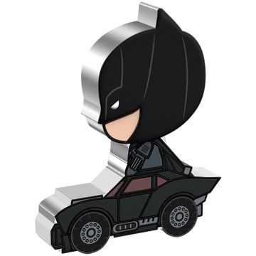 Niue: The Batman - Batman Day Chibi Coin kolorowany 2 uncje Srebra 2022 Proof