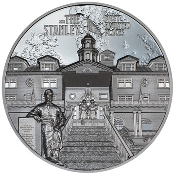  Cook Islands: Most Haunted Places - The Stanley 2 uncje Srebra 2023 Black Proof Ultra High Relief 