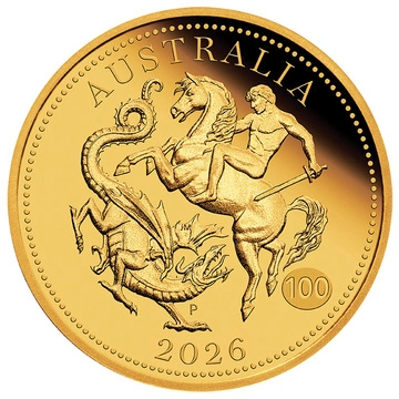 Złota Moneta The Perth Mint: Australijski Suweren $25 2026 Proof