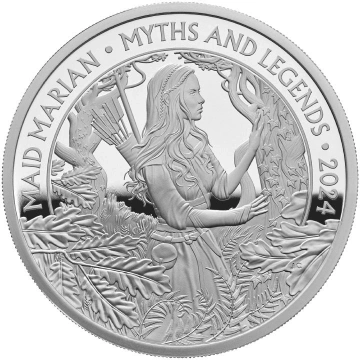 Myths & Legends: Maid Marian 1 uncja Srebra 2024 Proof