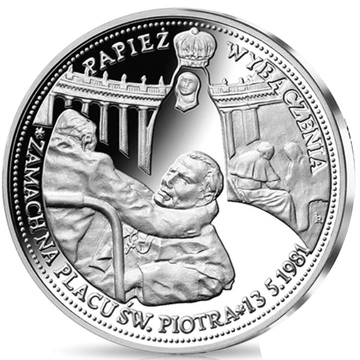 Jan Paweł II - Człowiek, który zmienił świat - Losowy medal z serii 15 g Srebra Proof