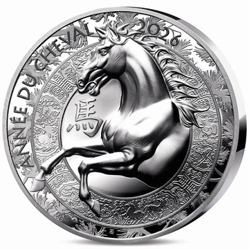 Francja: Rok Konia 1 uncji Srebra 2026 Proof