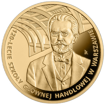Złota Moneta 120-lecie Szkoły Głównej Handlowej 200 zł Złoto 2026 Proof Folder/Etui