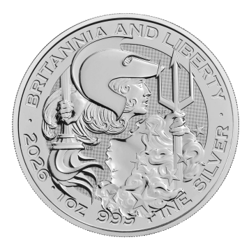 Srebrna Moneta Britannia and Liberty 1 uncja Srebra 2026