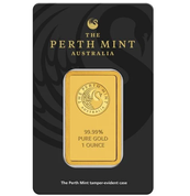1 uncja Sztabka Złota Perth Mint