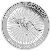 Australijski Kangur 1 uncja Srebra 2019