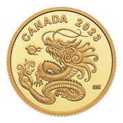 Canada: Heavenly Dragon $8 Złoto 2023 Proof 