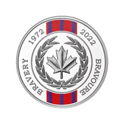 Canada: Medal of Bravery kolorowany 50. rocznica 1 uncja Srebra 2022 Proof 