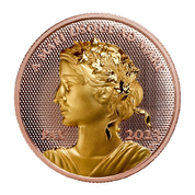 Canada: Peace Dollar 1 uncja Złota 2023 Proof Ultra High Relief Plated Coin