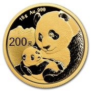 Chińska Panda 15 gramów Złota 2019