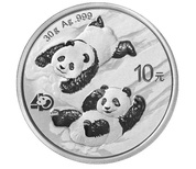 Chińska Panda 30 gramów Srebra 2022