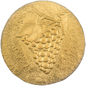 Cook Islands: Ancient Greece - Wine Grapes "Naxos" 0,5 grama Złota 2023 Silk Coin