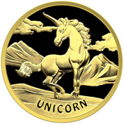 Fiji: Asian Mythical Creatures - Unicorn 1 uncja Złota 2023 
