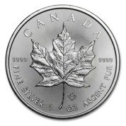Kanadyjski Liść Klonowy 1 uncja Srebra 2015