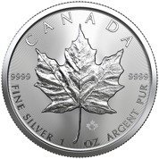 Kanadyjski Liść Klonowy 1 uncja Srebra 2020