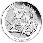 Koala 1 uncja Srebra 2018