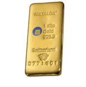 Metalor: Sztabka 1000 gramów Złota LBMA
