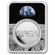 NASA Mesa Grande - Retro Worm Logo 1 uncja Srebra 2022 Slab 