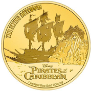 Niue: Disney Piraci z Karaibów - Latający Holender 1 uncja Złota 2021