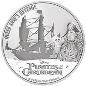Niue: Disney Piraci z Karaibów - Queen Anne's Revenge 1 uncja Srebra 2022
