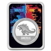 Niue: Godzilla 1 uncja Srebra 2021 Slab