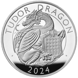 The Royal Tudor Beasts: The Tudor Dragon 5 uncji Srebra 2024 Proof