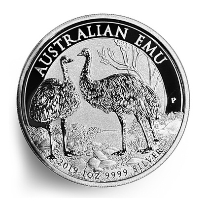 Australijski Emu 1 uncja Srebra 2019 Error