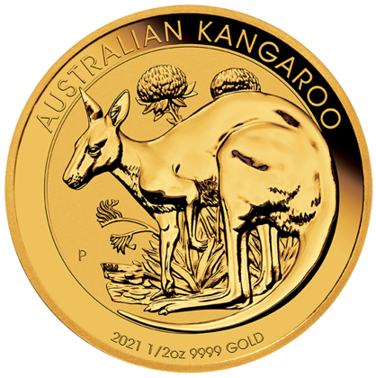 Australijski Kangur 1/2 uncji Złota 2021