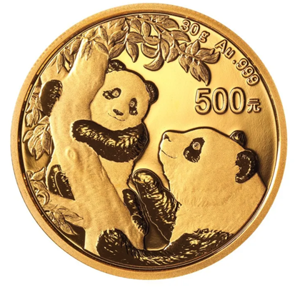 Chińska Panda 30 gramów Złota 2021