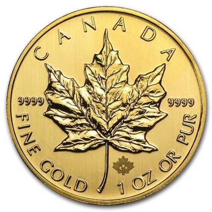Kanadyjski Liść Klonowy 1 uncja Złota 2013