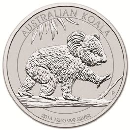 Koala 1000 gramów Srebra 2016