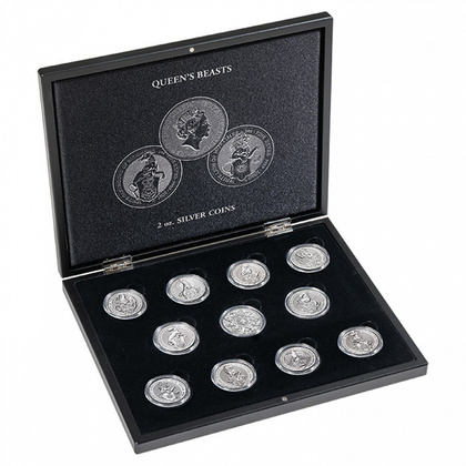 Leuchtturm - Etui na 11 monet z serii Bestie Królowej 2 uncje Srebra