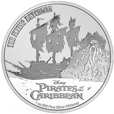 Niue: Disney Piraci z Karaibów - Latający Holender 1 uncja Srebra 2021