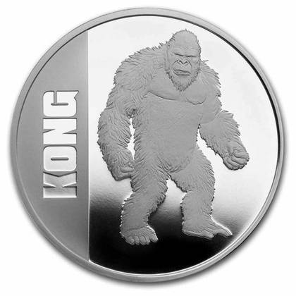 Niue: King Kong 1 uncja Srebra 2021 Proof
