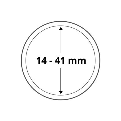 Plastikowy kapsel na monetę Leuchtturm (średnica: różne rozmiary)