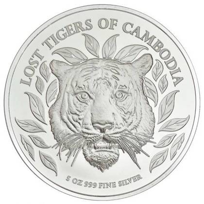 The Lost Tigers of Cambodia 5 uncji Srebra 2022